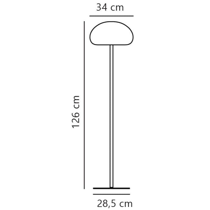 Пластиковый и металлический торшер Nordlux губка ARCH-00038508 - Вид №5