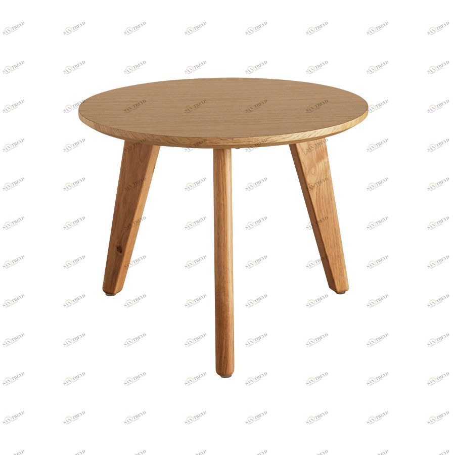 Столик Nordic со столешницей из светлого дуба, D45 см Innovation Living NORDICD45OAK