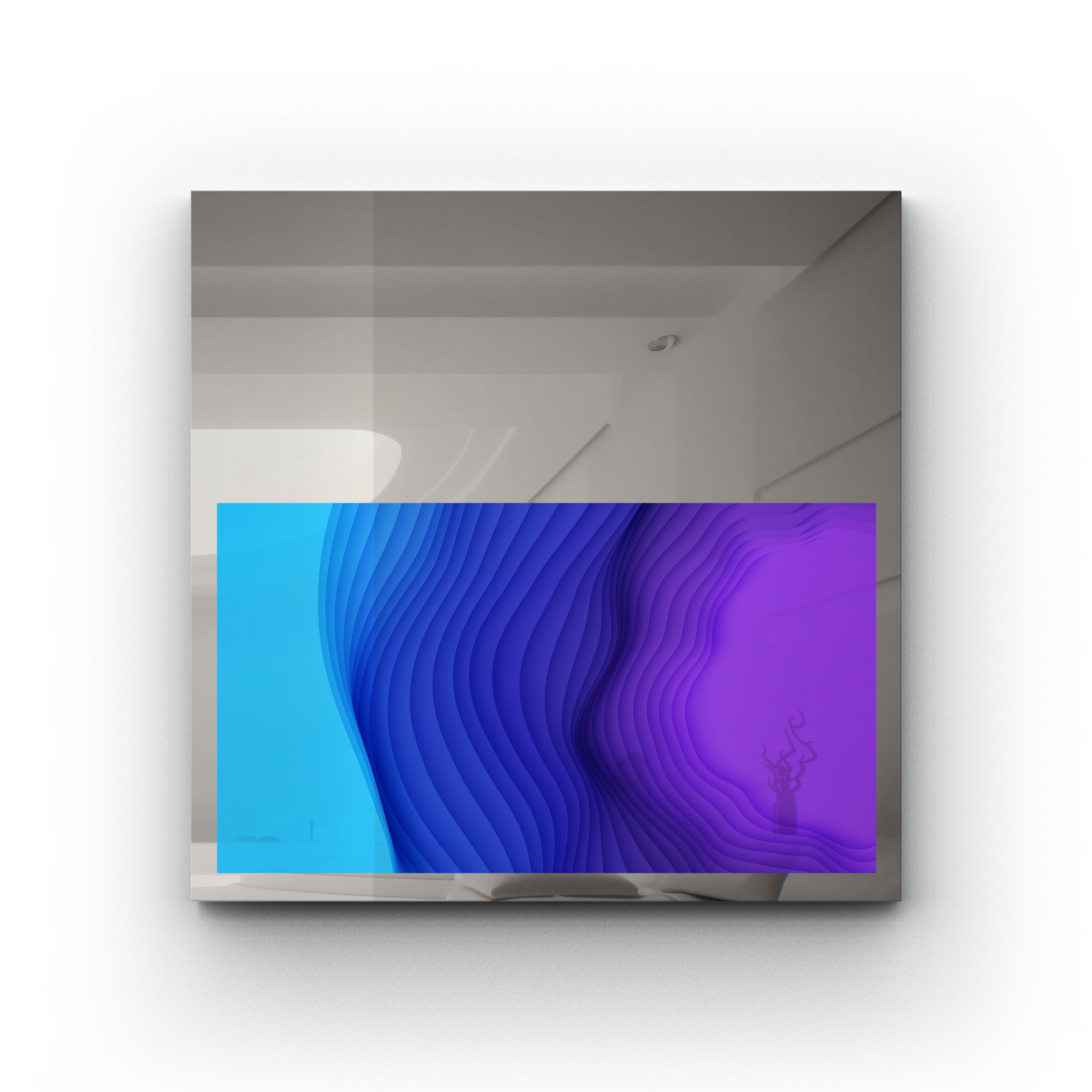 Прямоугольное настенное зеркало со встроенным отсеком для телевизора NEOD Neptune ARCH-00123057 - Вид №7