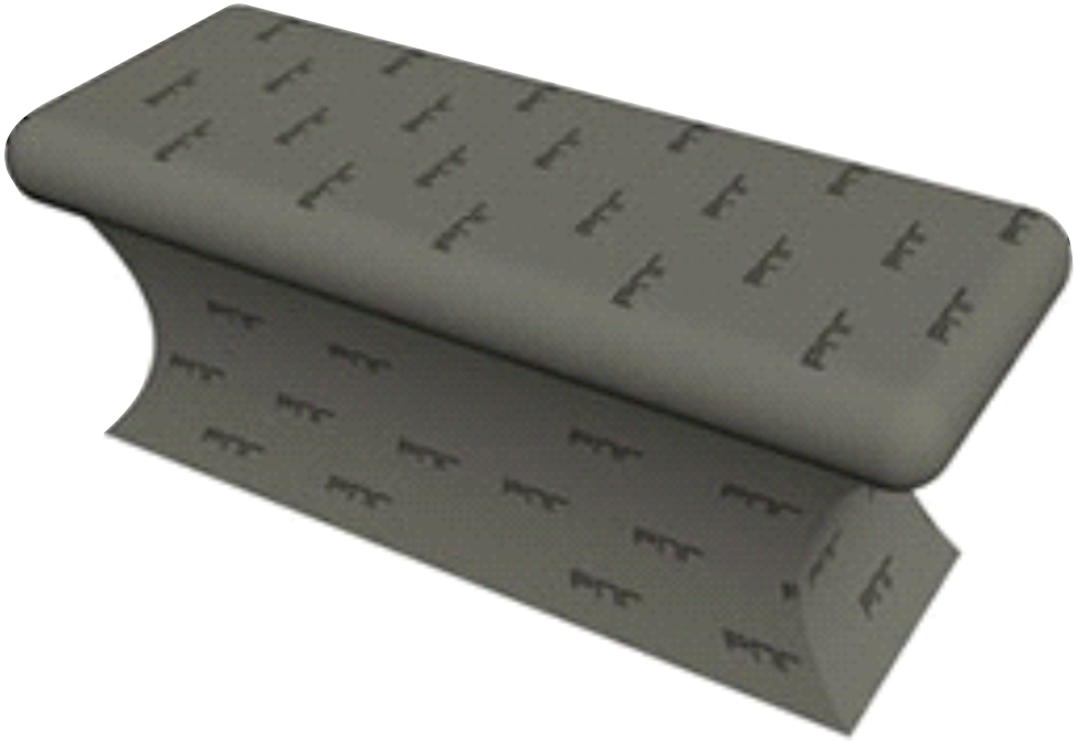 RPG16SUST Массажный стол из RPG  пенополистирола для хаммам 2000x800x800