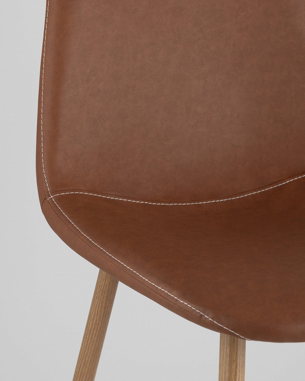Стул со спинкой коричневый из экокожи "Валенсия" STOOL GROUP ДИЗАЙНЕРСКИЕ, ИНТЕРЬЕРНЫЕ 00-3946144 Коричневый  - Вид №6