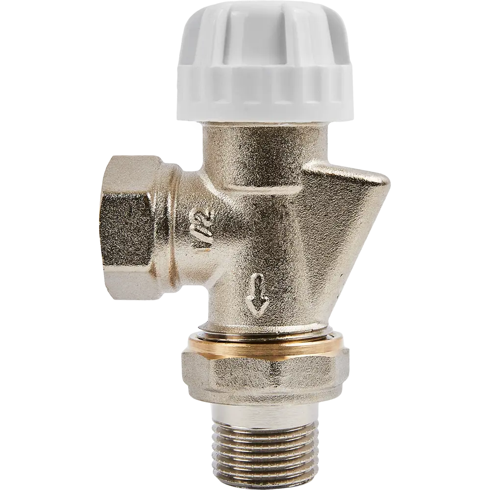 Термостатический вентиль СПЕЦ угловой для радиаторов 1/2" латунь 89004840 STLM-0938460 - Вид №5