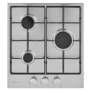Газовая варочная панель Zugel ZGH453X 45 см 3 конфорки цвет серый