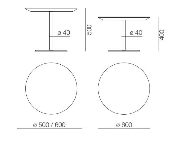 Круглый деревянный журнальный столик для контракта PROF ARCH-00109432 - Вид №6