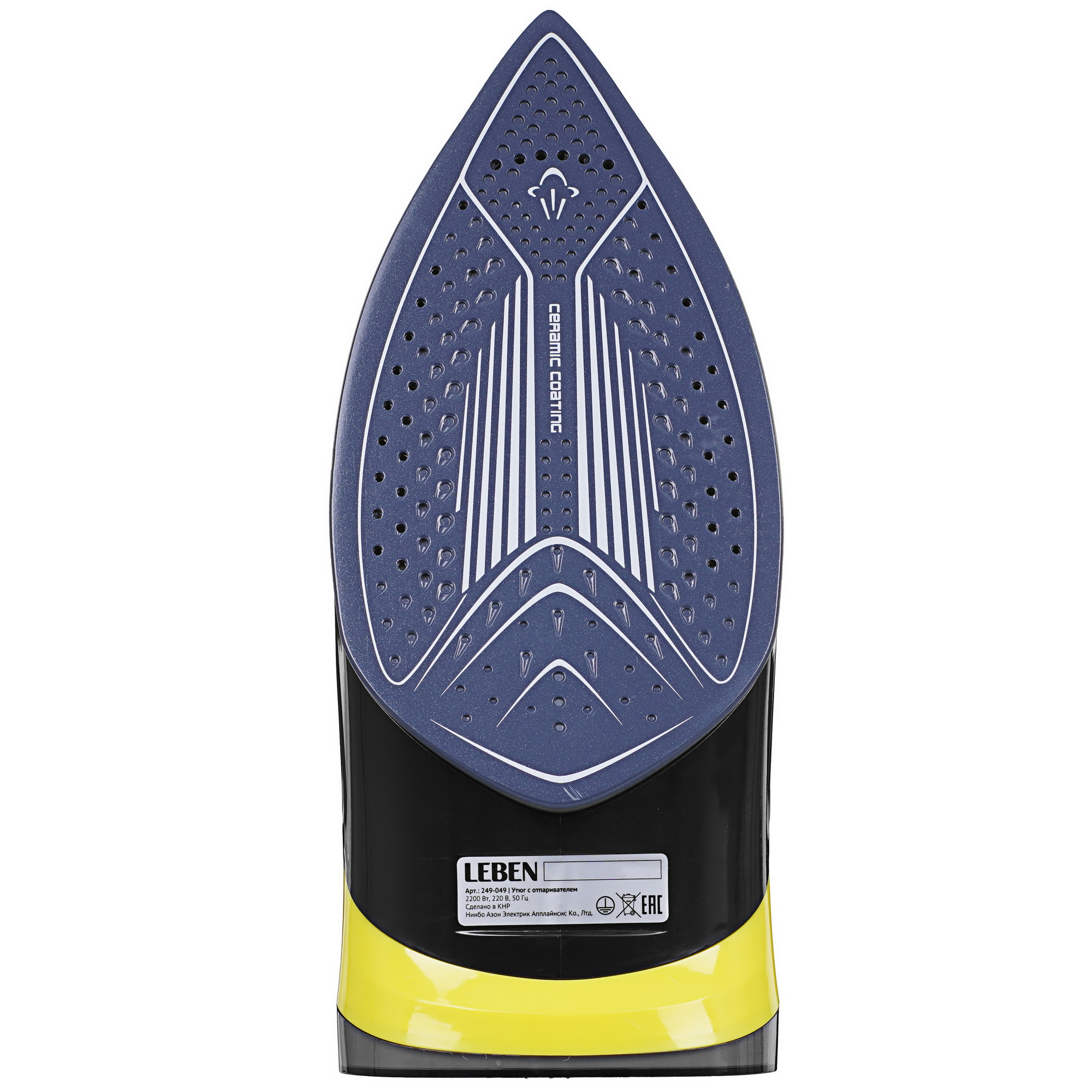 9237163 Утюг LEBEN 249-049 черный STDN-0138109 - Вид №3