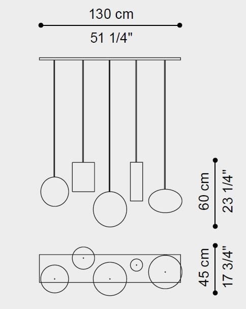 Подвесной светильник из дутого стекла ETRO Home Interiors Шагал ARCH-00151533 - Вид №4