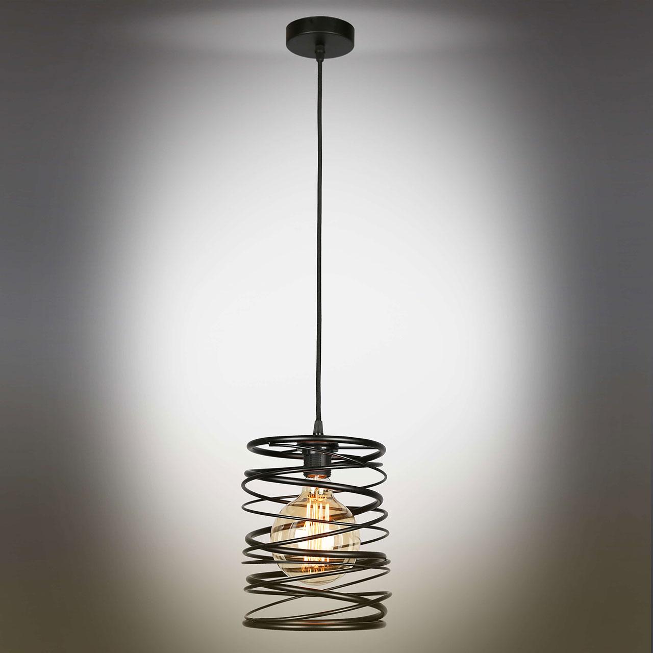 Подвесной светильник Omnilux OML-90106-01 OMNILUX 901 199622 Черный  - Вид №1