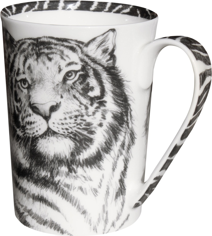 10640807 Taitu Кружка Taitu "Дикий нрав.Тигр" 450мл Фарфор костяной 