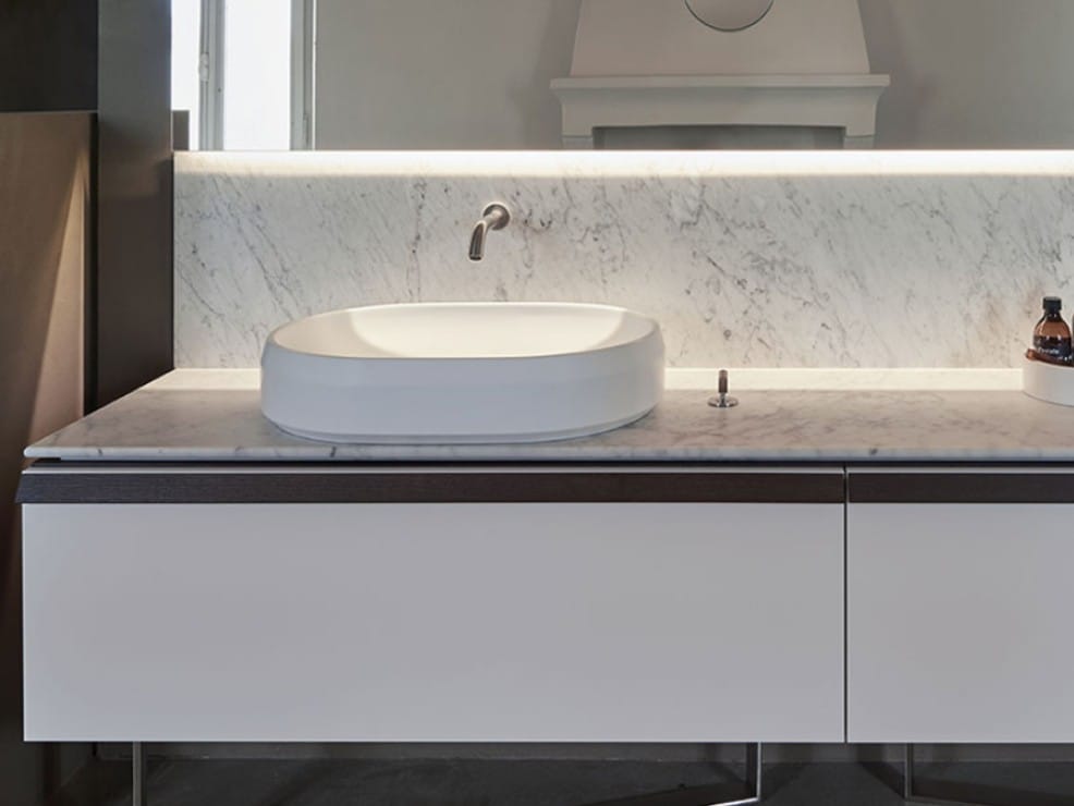 Овальная столешница из Cristalplant® Agape Lariana ARCH-00090790