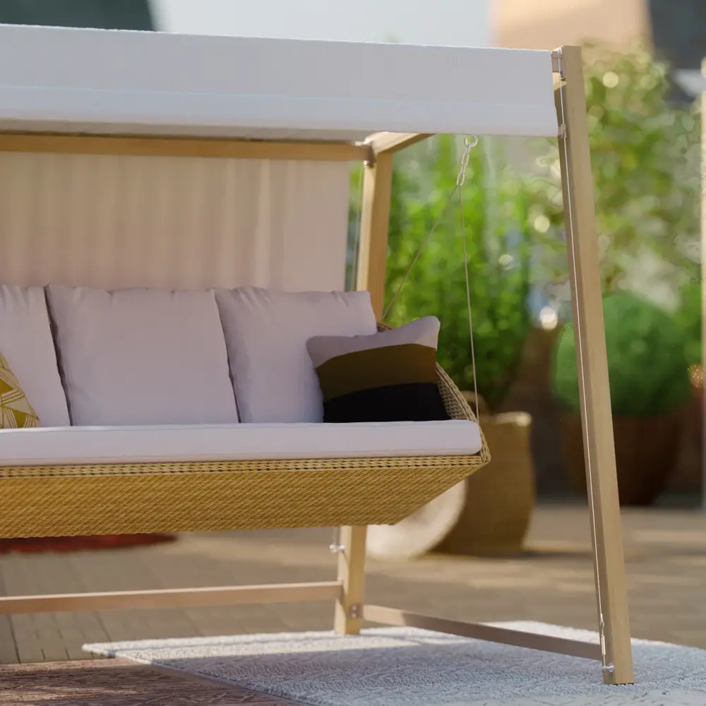 Naterial Medena — садовые качели для троих с навесом и мягкими подушками 84855717 STLM-0964069 - Вид №23