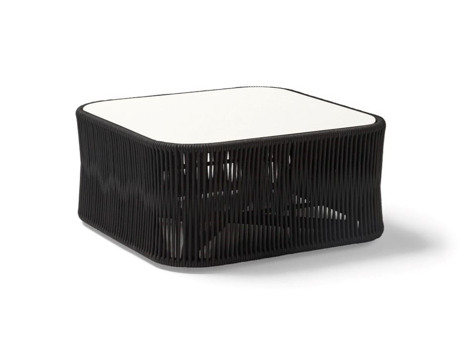 Квадратный садовый журнальный столик из веревки POINT Weave ARCH-00081978