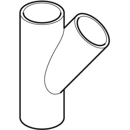 GEBERIT 366.125.16.1 Тройник Geberit PE 45°  - Вид №1