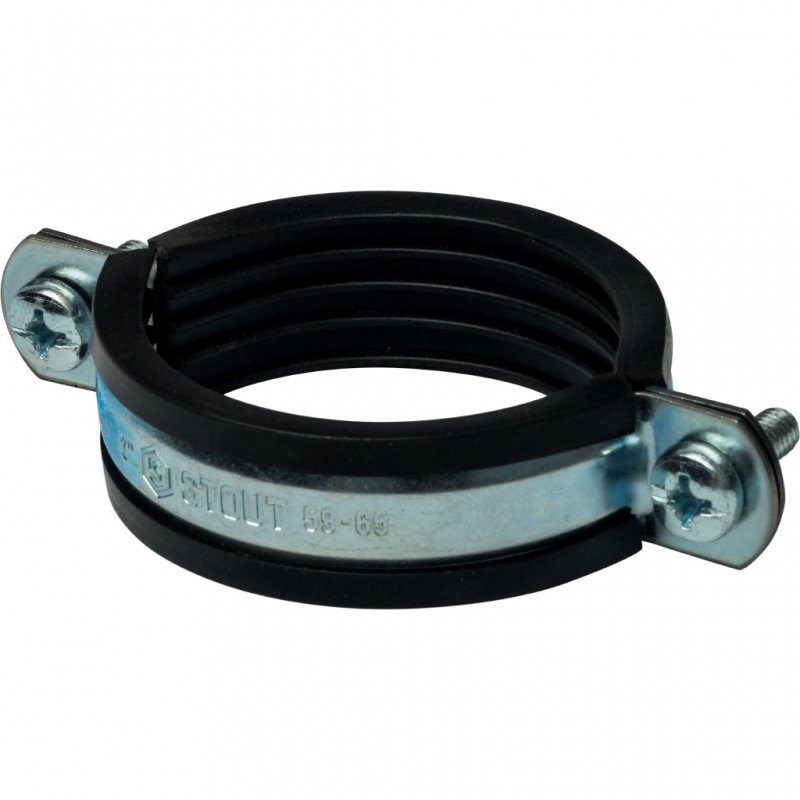 Хомут с шпилькой и дюбелем 2" (⌀59-65) STOUT SAC0020100002 - Вид №1