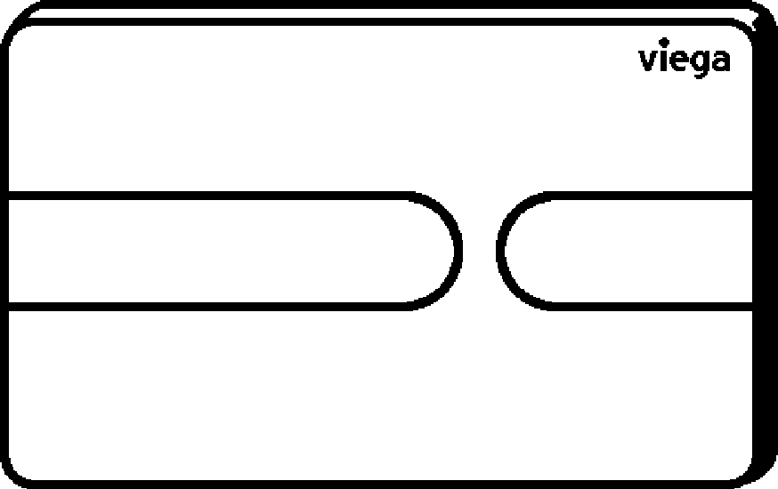 Viega Выставочный образец панели смыва Prevista для унитаза 8613.19 (773960) 773 960 - Вид №2