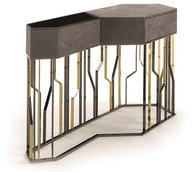 Longhi Кожаная консоль с ящиками Loveluxe 2017 – essence collection Y 761 - Вид №1