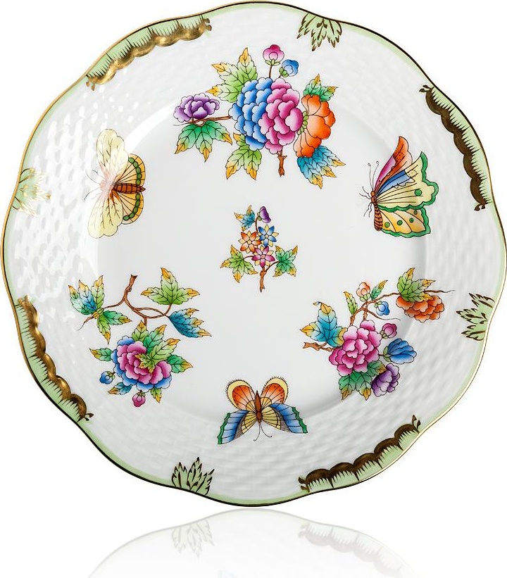 53402 Herend Тарелка десертная 19см "Виктория Блу" Фарфор, Керамика 