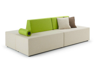 4-местный модульный тканевый диван