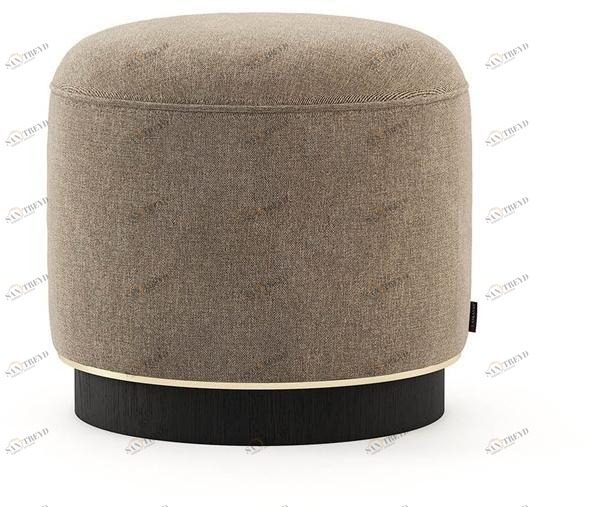 Laskasas Пуф из круглой ткани с обивкой  Lk4223 