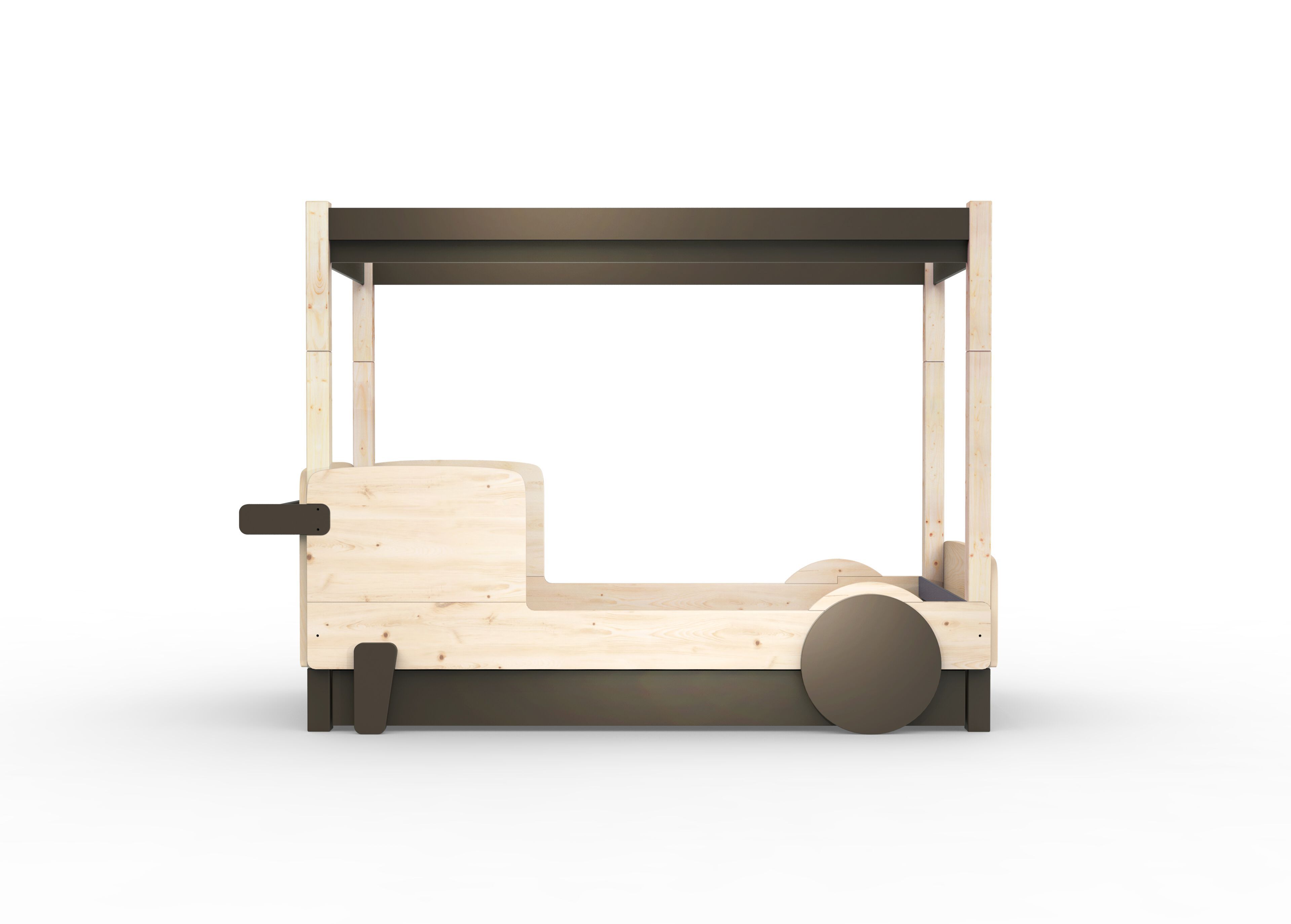 Деревянная выдвижная односпальная кровать с балдахином Mathy by Bols ARCH-00151317 - Вид №5