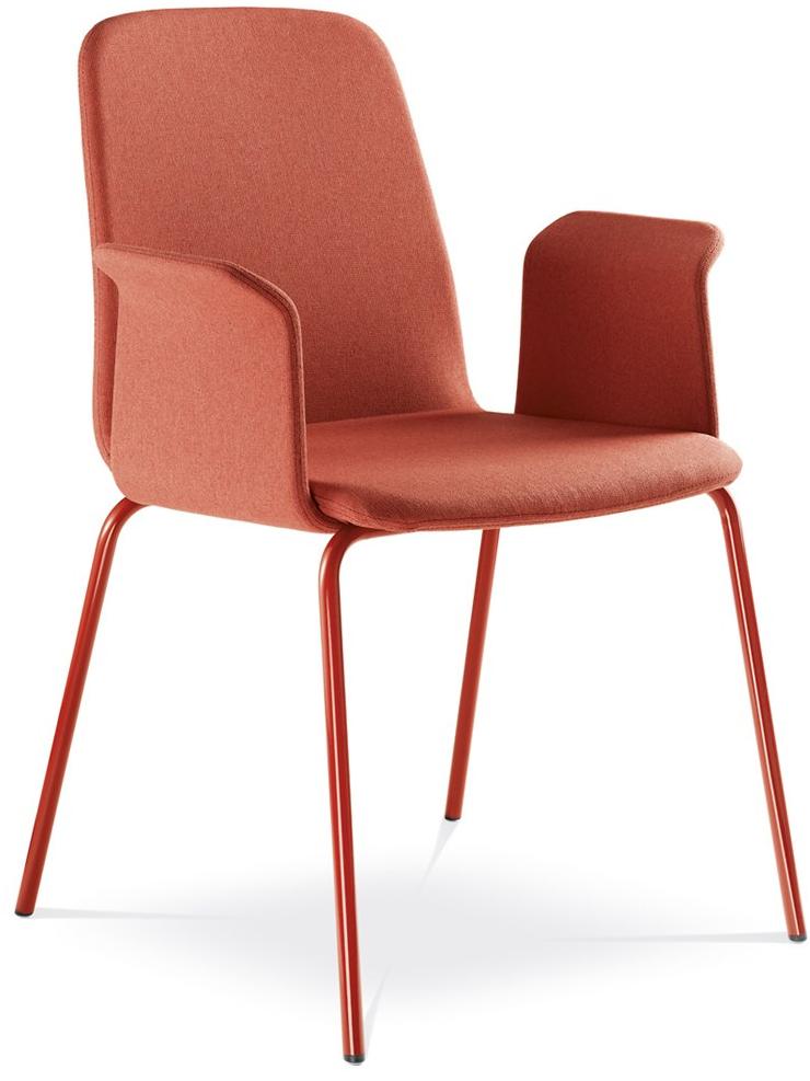 LD Seating Стул для конференций, обитый тканью, с подлокотниками Sunrise 152/br-n4 - Вид №6