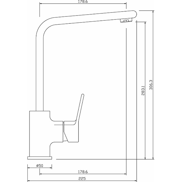 35-03L JASON  Смеситель для кухни  ARGO kran 3503ljason - Вид №1