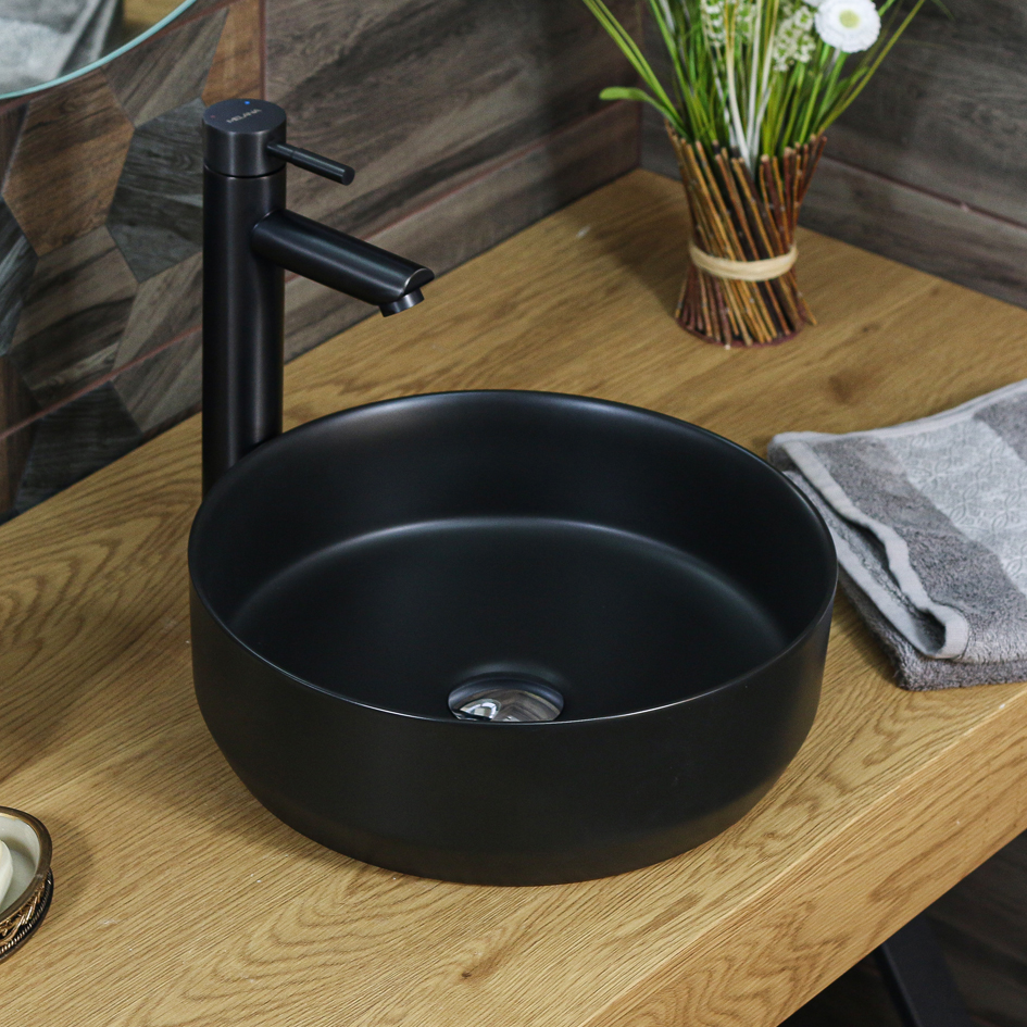 Накладная раковина melana mln-7078dmb (матовая черная) 7078DMB-805