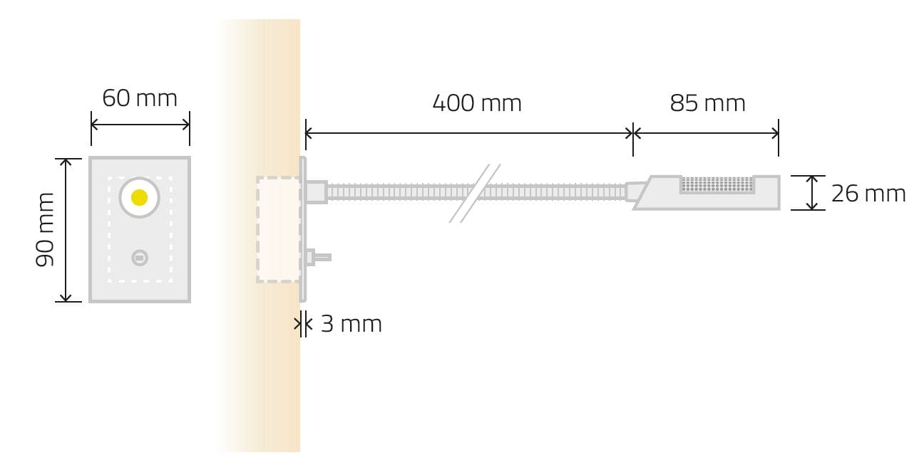 Светодиодный настенный светильник с гибкой рукояткой TEKNI-LED ARCH-00144913 - Вид №6