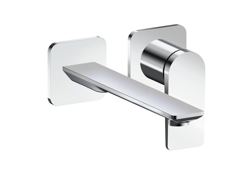 Настенный смеситель для раковины с 2 отверстиями без слива CRISTINA Rubinetterie Blade ARCH-00040147