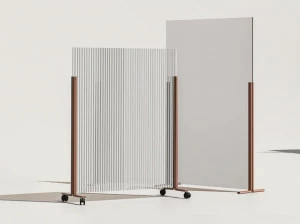 Manerba Отдельно стоящая перегородка из поликарбоната на колесах Hinoki