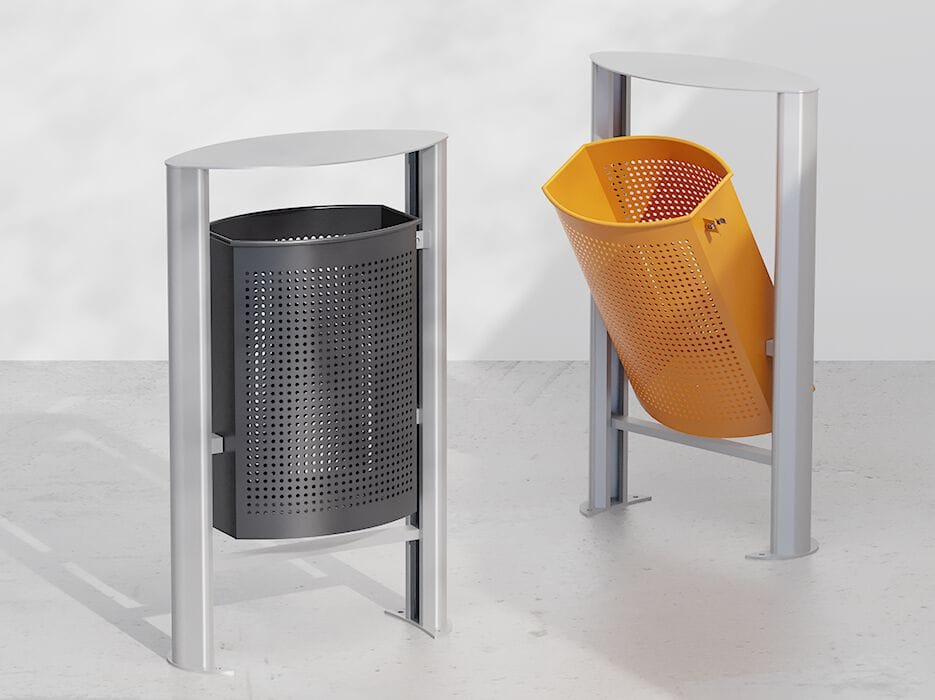 Корзина для мусора с крышкой для наружного использования DIMCAR ELLIPSO ARCH-00062677 - Вид №1