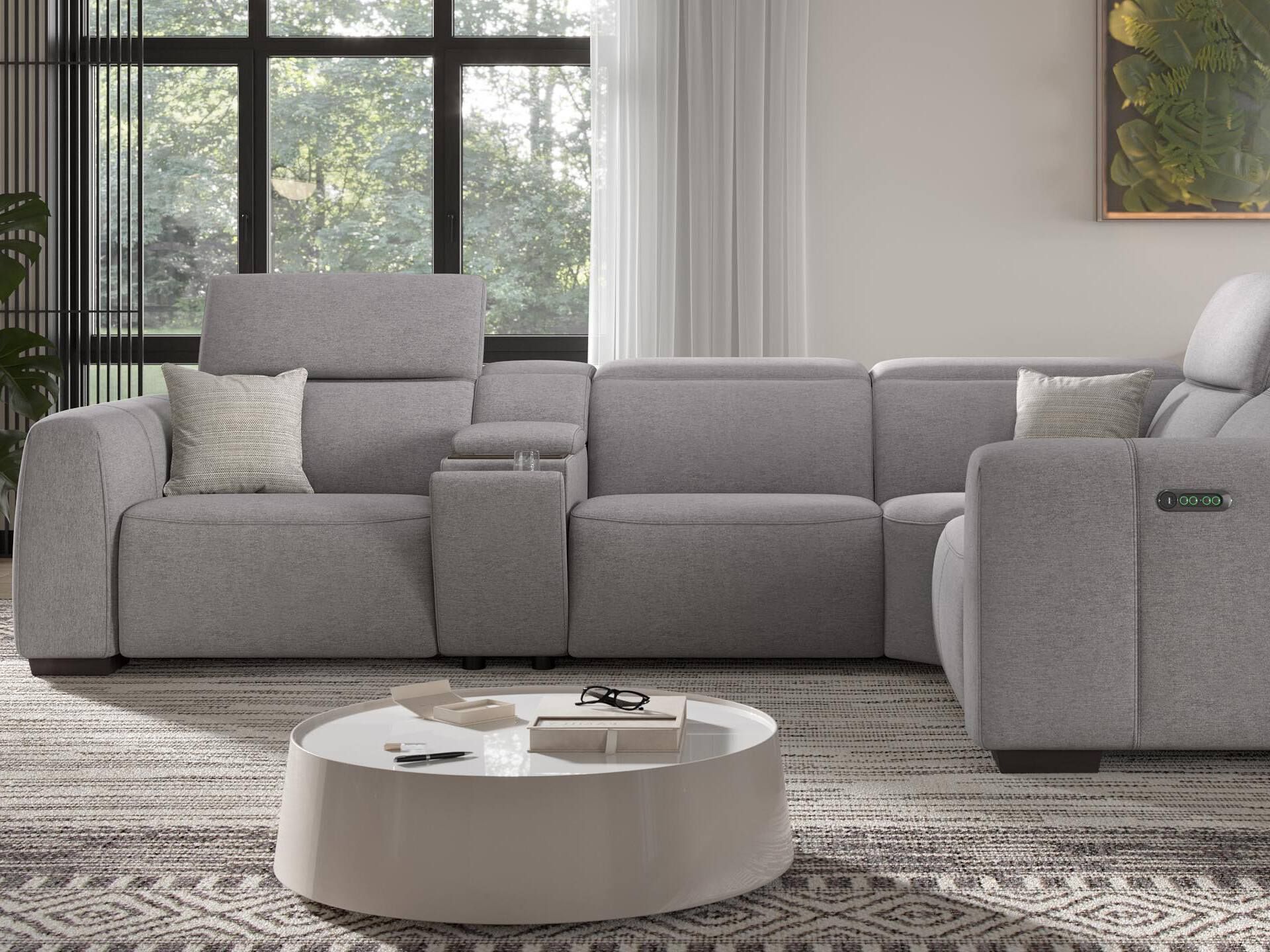 Угловой диван из ткани Sofanella тысячный ARCH-00053593 - Вид №2