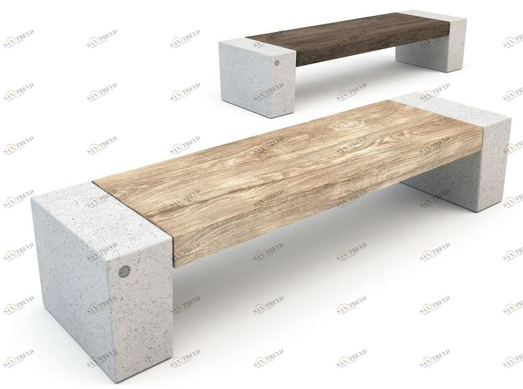 Bellitalia Скамейка из керамогранита без спинки Eraclea sun-id-1466493