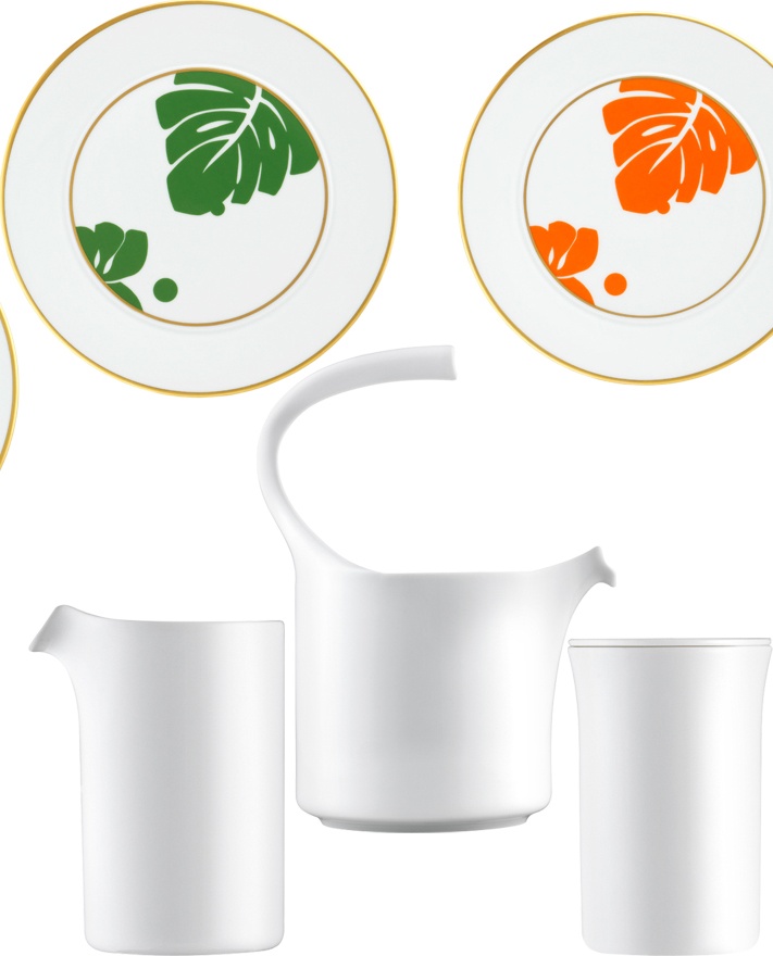 10581725 Furstenberg Сервиз чайный Furstenberg "Ореол белый" 4/15 Фарфор, Керамика 