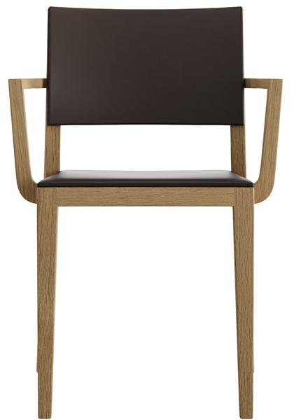 horgenglarus Штабелируемый стул из массива дерева с подлокотниками Lyra 6-550a - Вид №3