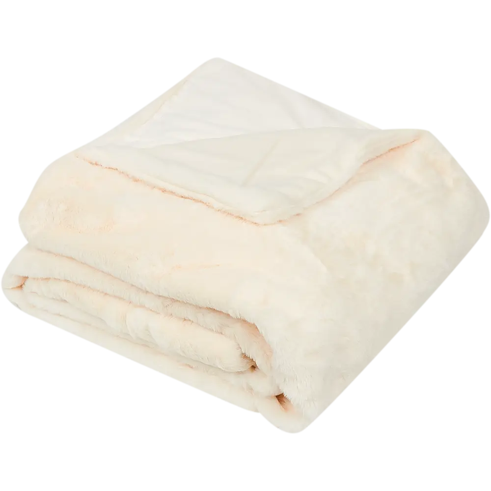 Плед Inspire Enalie 130x180 см искусственный мех цвет кремовый 82485713 STLM-2004849  - Вид №2