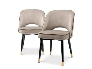 Набор бархатных мягких стульев