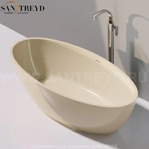 Flaminia APP Ванна свободностоящая 165 см бежевая AP165V.1015