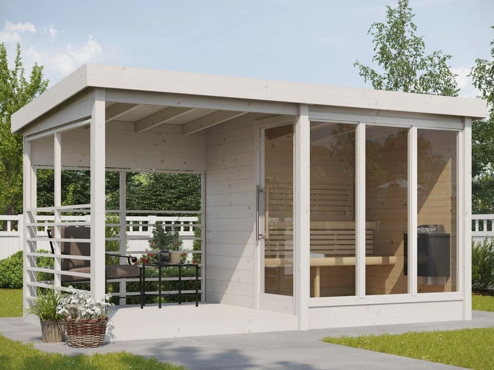 Деревянная сауна на открытом воздухе Saunamo Deluxe ARCH-00055098