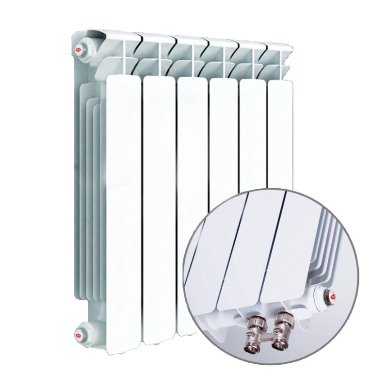 Радиатор биметаллический Rifar Base 500/100 8 секций RB50008 - Вид №4