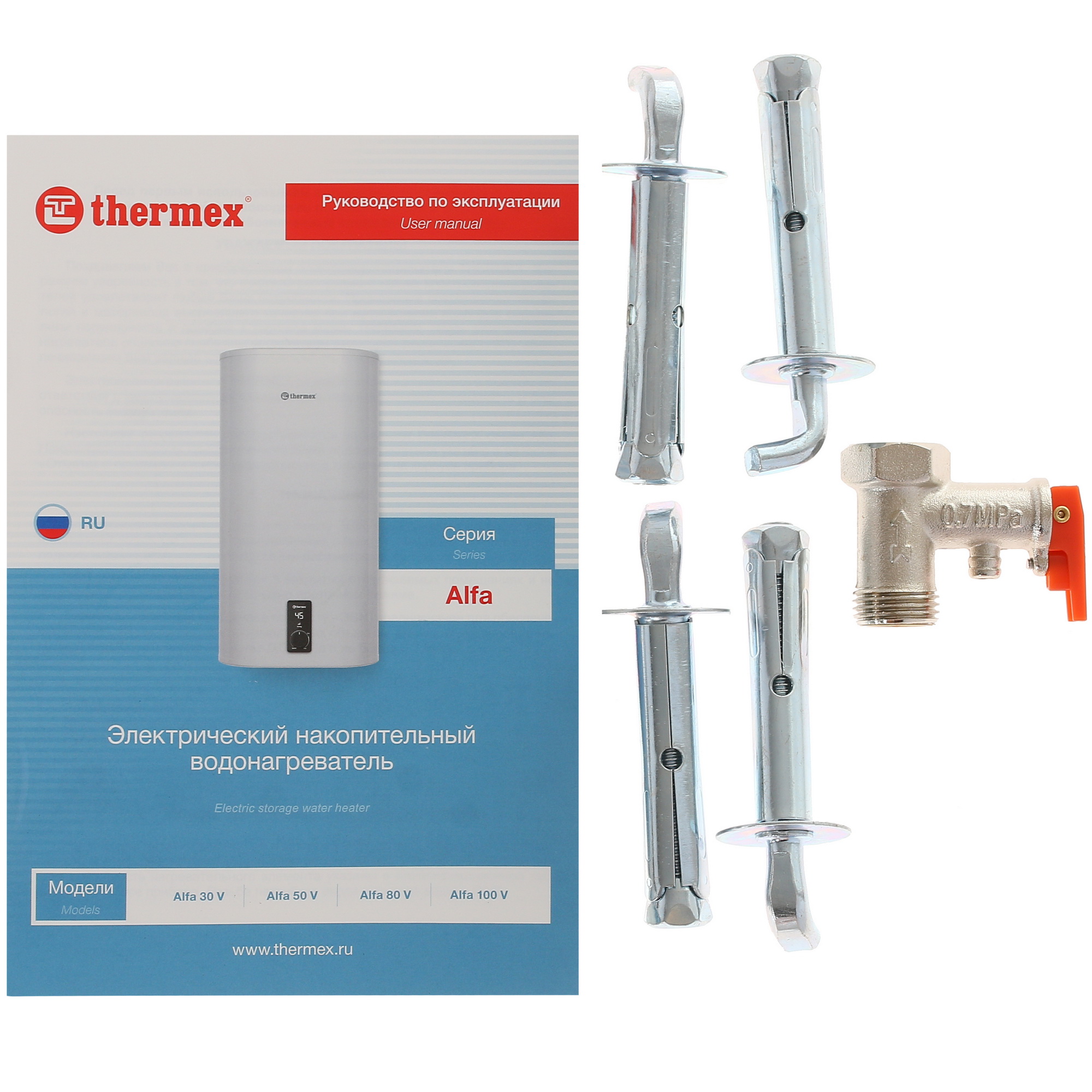 8160965 Водонагреватель электрический Thermex Alfa 100 V STDN-0037561 - Вид №8