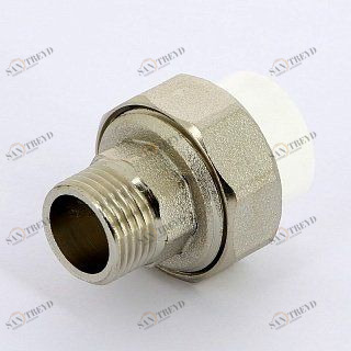 Муфта Н разборная PRO AQUA полипропиленовая 20х1/2' PA21008