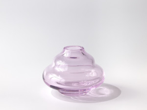 Ваза из дутого стекла