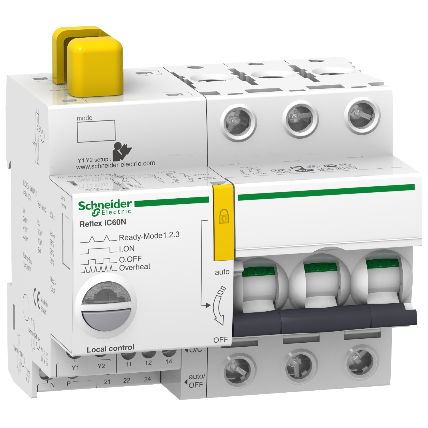 A9C62340 Автоматический выключатель Acti9 3P 40А (C) 10кА Schneider Electric Acti 9 