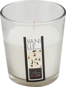 87051571 Свеча ароматизированная в стекле Ваниль белая 8 см STLM-0073120 ATMOSPHERA