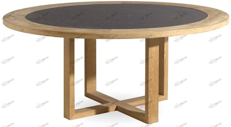 MANUTTI Круглый садовый стол из тика Siena sun-id-1443981