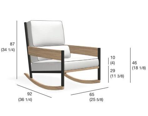 RODA Садовое кресло-качалка Nap sun-id-1492059 - Вид №3