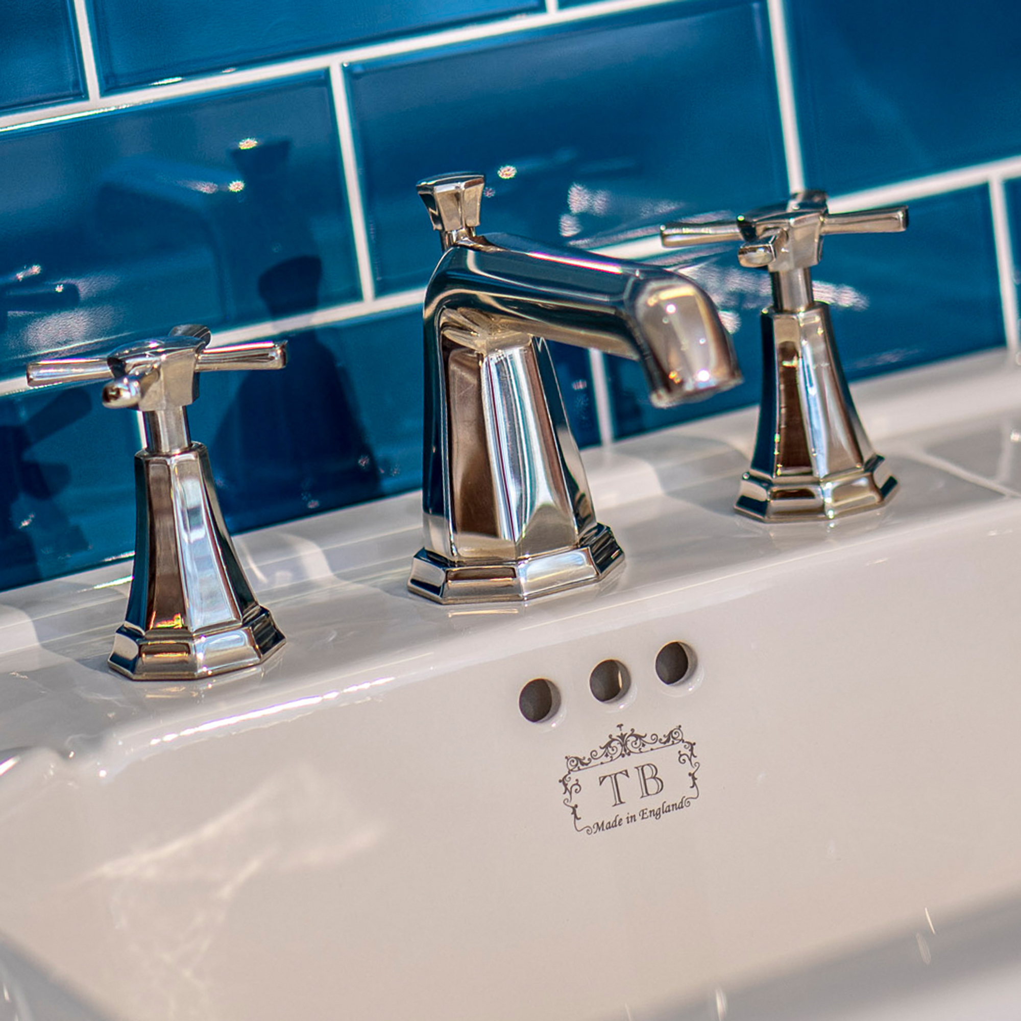 Traditional bathrooms Смеситель для умывальника ART DÉCO на 3 отверстия Pr3142/nk Art Deco - Вид №3