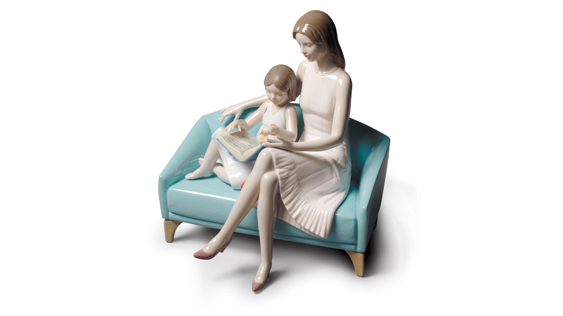 10669118 LLADRO Фигурка Lladro "Почитаем?" 21х23см Фарфор Lladró  - Вид №1