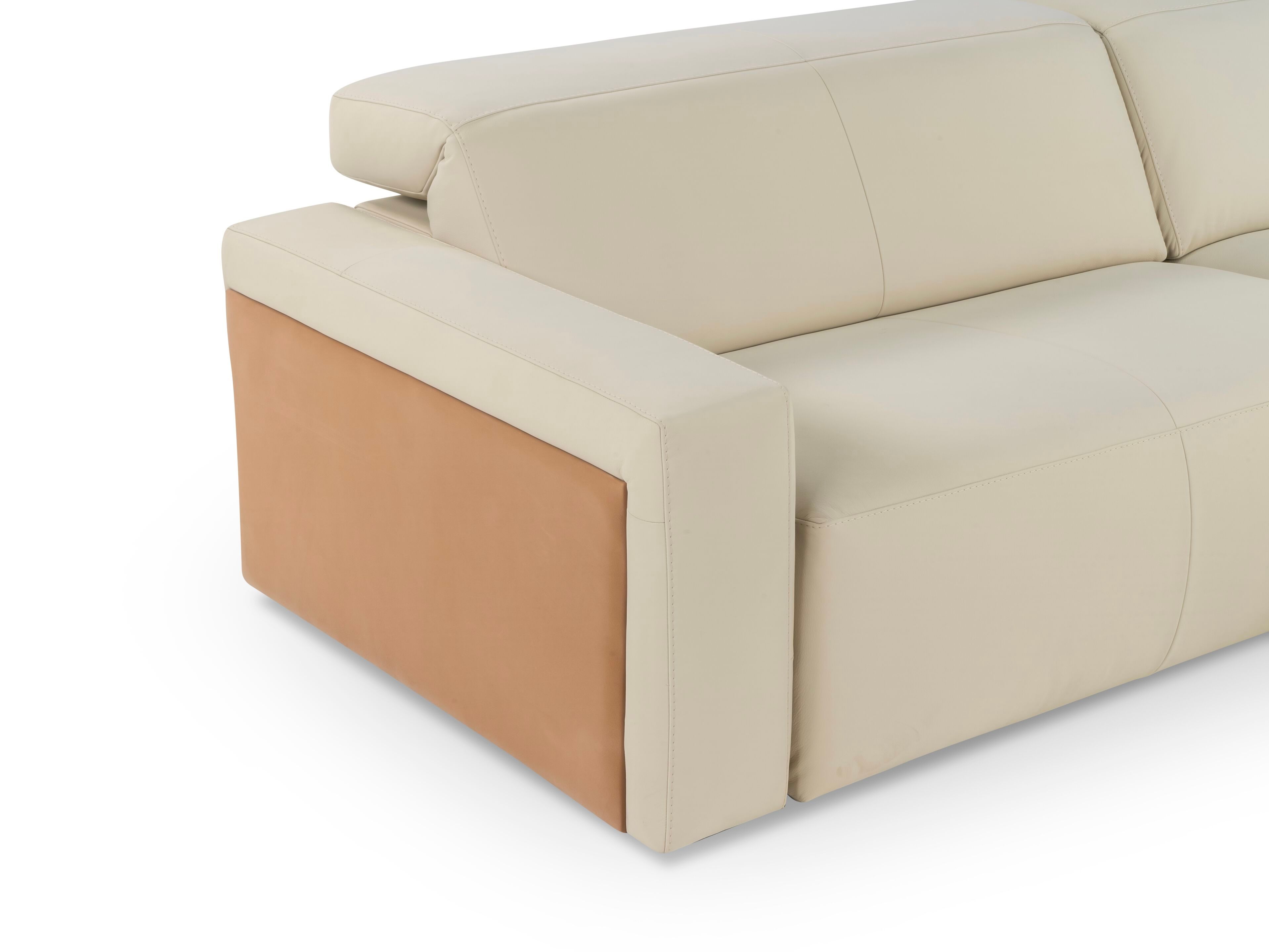 Кожаный угловой диван с электрическим движением Calia Italia премиум ARCH-00100084 - Вид №5