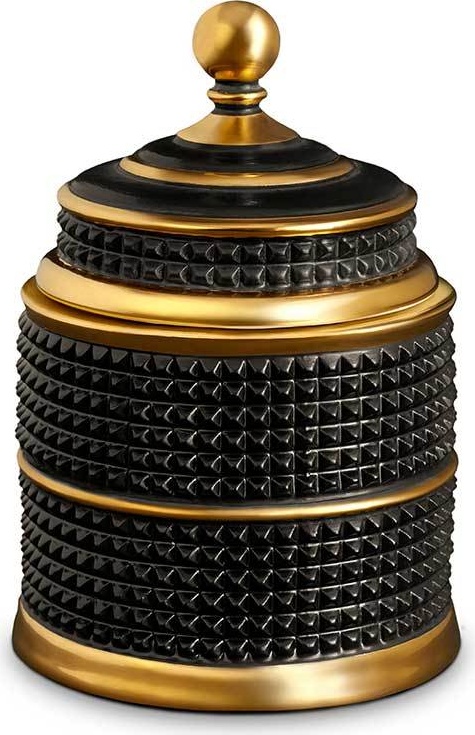 10571380 L’Objet Свеча 14см "Библиотека" (позолота) Фарфор 